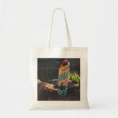 Skateboard dat aan de rand wordt geboren tote bag (Voorkant)