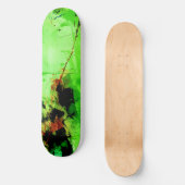 Skateboard Deck "Abstract groen" (Voorkant)
