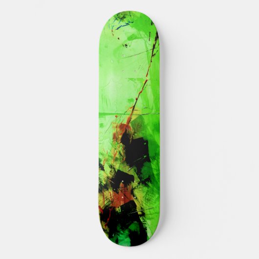Skateboard Deck "Abstract groen" (Voorkant)