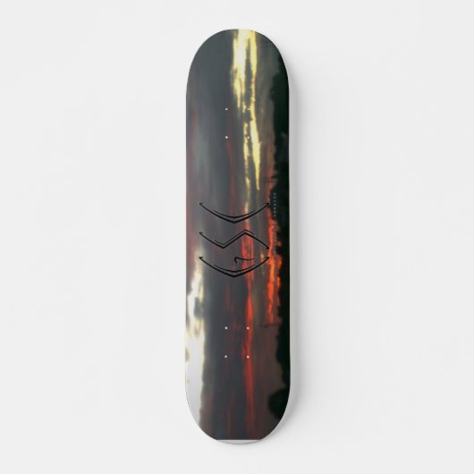 Skateboard Deck "Big Red Sky" van GSC (Voorkant)