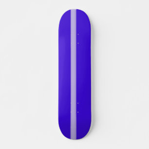 Skateboard Deck Blue Violet w/White Stripe