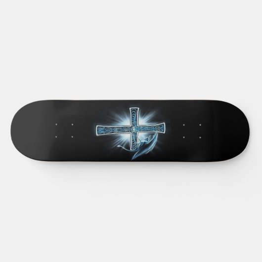 Skateboard Deck " Cross and Gargoyle " (Horizontaal)