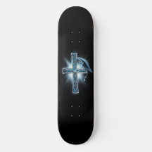 Skateboard Deck " Cross and Gargoyle "