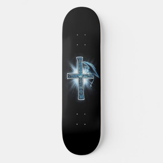 Skateboard Deck " Cross and Gargoyle " (Voorkant)