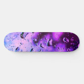 Skateboard Deck, Deep Paarse Raindrops design (Horizontaal)