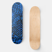 Skateboard Deck "Geometric Blue" (Voorkant)