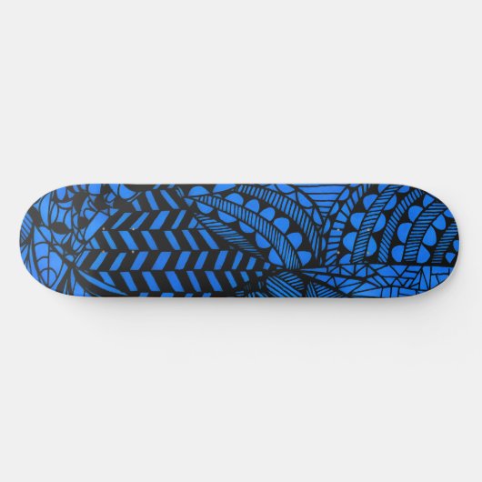 Skateboard Deck "Geometric Blue" (Horizontaal)
