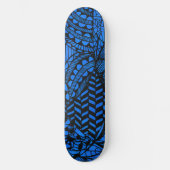Skateboard Deck "Geometric Blue" (Voorkant)
