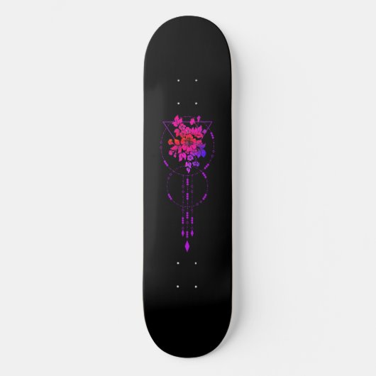 Skateboard Deck "Geometric Floral II" (Voorkant)