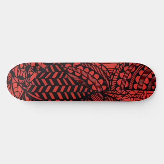 Skateboard Deck "Geometric Red" (Horizontaal)