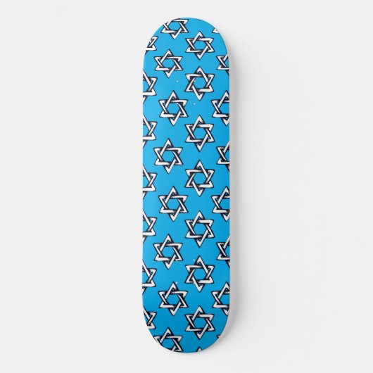 Skateboard Deck Judaica - Gifts - Joodse sterren (Voorkant)