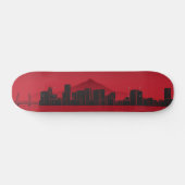 Skateboard Deck - Portland Skyline - Red (Horizontaal)