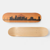 Skateboard Deck - Portland Skyline - Sinaasappel (Horizontaal)