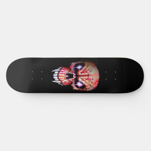 Skateboard Deck "Red Vampire Skull" (Horizontaal)