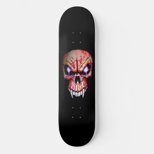 Skateboard Deck "Red Vampire Skull" (Voorkant)