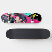 Skateboard Deck - "Respect Women: Oriental Girl" (Horizontaal)
