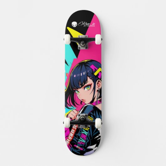 Skateboard Deck - "Respect Women: Oriental Girl" (Voorkant)