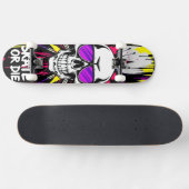 Skateboard Deck 'VIN' - Punk Grunge - SKATE OR DIE (Horizontaal)