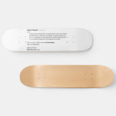 Skateboard Dictionary Definition (Horizontaal)