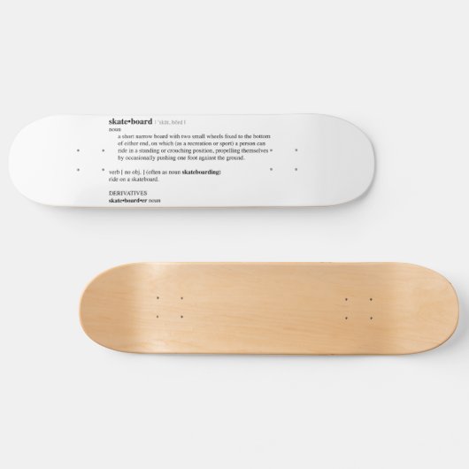 Skateboard Dictionary Definition (Horizontaal)