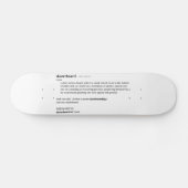 Skateboard Dictionary Definition (Horizontaal)