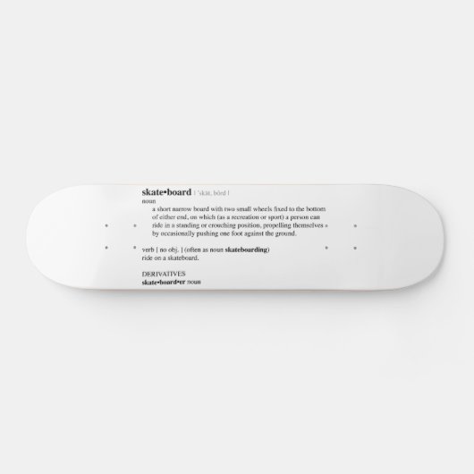 Skateboard Dictionary Definition