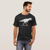 Skateboard Dino Gift Vintage T-shirt (Voorkant volledig)