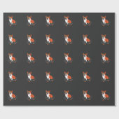 Skateboard Dog Corgi Sunbribril Skater Puppy Cadeaupapier (Vlak)