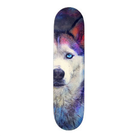 Skateboard dog husky #skateboard #dog
