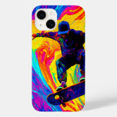Skateboard door kleuren Case-Mate iPhone case (Achterkant)