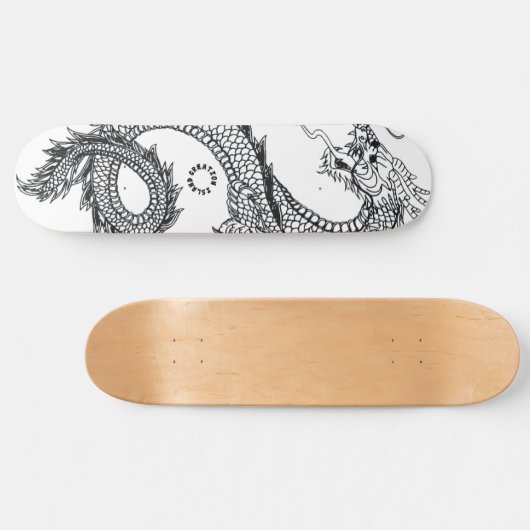 Skateboard dragon du Japon, planche (Horizontaal)