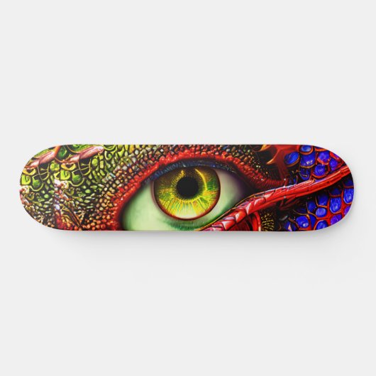 Skateboard Dragon Retro Cool Eye (Horizontaal)