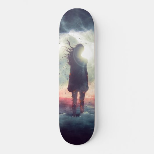 Skateboard - Droommeisje Silhouet (Voorkant)