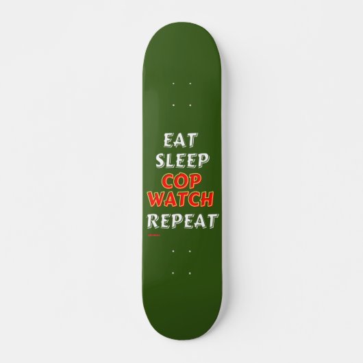 skateboard "EAT, SLEEP..." (Voorkant)