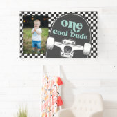 Skateboard Een Cool Dude Verjaardag Foto Spandoek (Insitu)