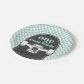 Skateboard Een Cool Dude Verjaardagspapier Borden Papieren Bordje (Gekanteld)