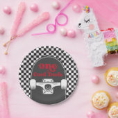 Skateboard Een Cool Dude Verjaardagspapier Borden Papieren Bordje (Feest)