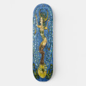 skateboard Elegant Blue lady (Voorkant)