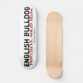Skateboard English Bulldog (Voorkant)