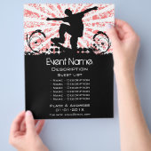 Skateboard Evenement Promotie Flyer (Hand)