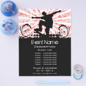 Skateboard Evenement Promotie Flyer (Enkel)