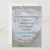 Skateboard Event Advertisement voegt foto en logo  Kaart (Achterkant)