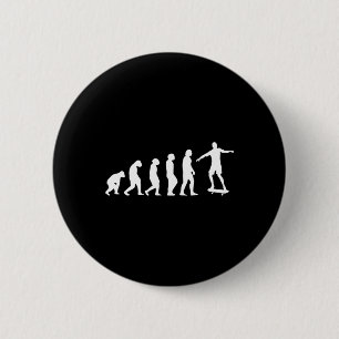 Skateboard Evolutie - Skateboardliefhebbers Sport Ronde Button 5,7 Cm