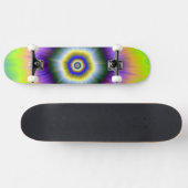Skateboard Explosion in Yellow and Violet (Horizontaal)