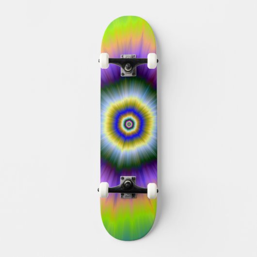 Skateboard Explosion in Yellow and Violet (Voorkant)