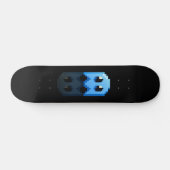 Skateboard fan art Pac-Man Black Blue (Horizontaal)