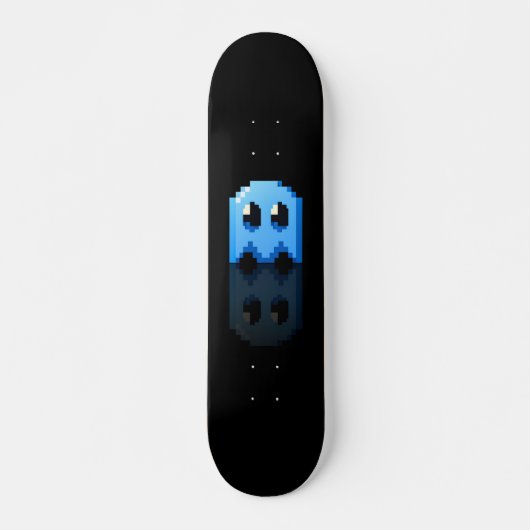 Skateboard fan art Pac-Man Black Blue (Voorkant)