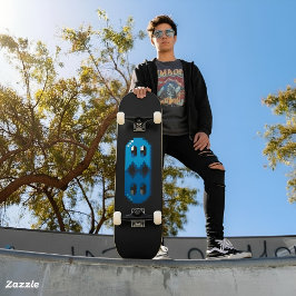 Skateboard fan art Pac-Man Black Blue