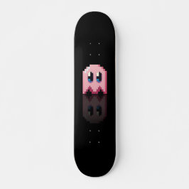 Skateboard fan art Pac-Man spot roze zwart