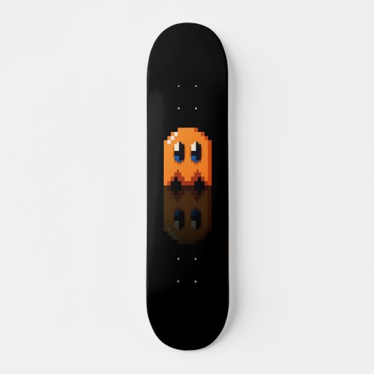 Skateboard fan art Pac-Man Zwarte Oranje (Voorkant)